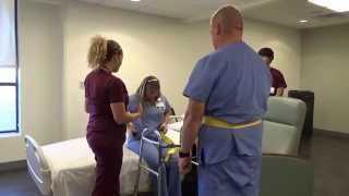 Physical Therapy Transfer Training  How To Transfer From Wheelchair To Bed [upl. by Mirth]