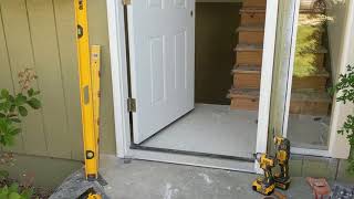 Jeld Wen Front Door Installation  Really crappy products and craftsmanship PART 1 [upl. by Immij58]