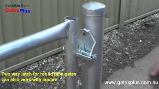 Gate Latch 2 way for round pipe and square [upl. by Jaehne78]