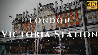 London Victoria Station Walk Through England 4K [upl. by Alenas809]