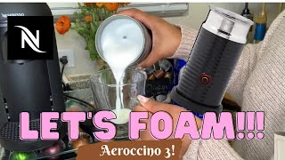 How To Foam Milk With Aeroccino 3 Make Coffee With Foam Tips amp Tricks  Easy Foamed Latte Recipe [upl. by Brightman]