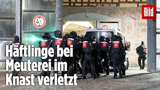 Gefängnismeuterei Polizei stürmt Knast in Thüringen  JVA Untermaßfeld [upl. by Erick838]